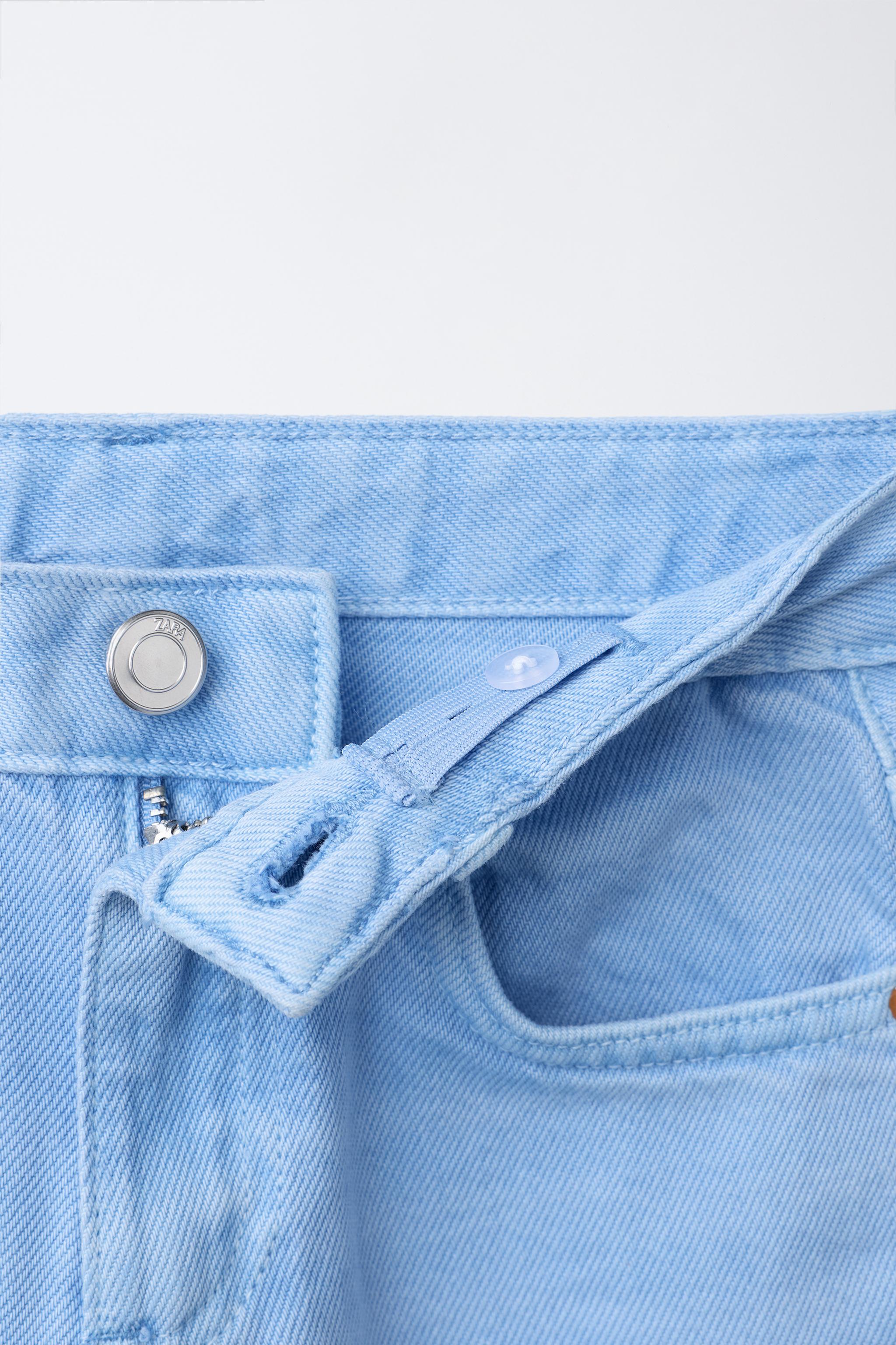 FOLD-UP WIDE LEG JEANS